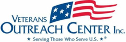 VETERANS OUTREACH CENTER INC. SERVING THOSE WHO SERVE U.S. Logo (USPTO, 03/04/2019)