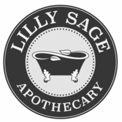 LILLY SAGE APOTHECARY Logo (USPTO, 06/07/2019)