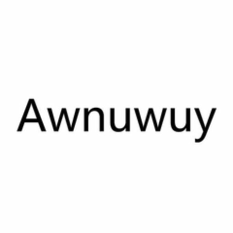 AWNUWUY Logo (USPTO, 19.07.2019)