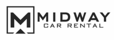 M MIDWAY CAR RENTAL Logo (USPTO, 01/17/2020)