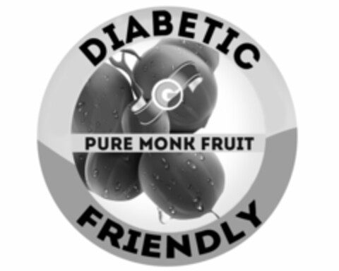 DIABETIC FRIENDLY PURE MONK FRUIT G Logo (USPTO, 02/21/2020)