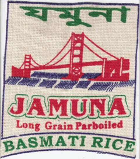 JAMUNA LONG GRAIN PARBOILED BASMATI RICE Logo (USPTO, 28.07.2009)