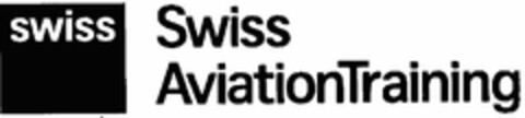 SWISS SWISS AVIATIONTRAINING Logo (USPTO, 27.10.2009)