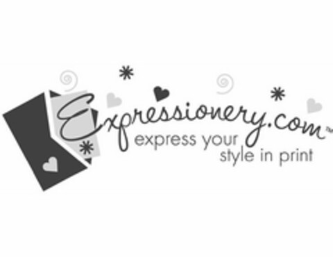 EXPRESSIONERY.COM EXPRESS YOUR STYLE IN PRINT Logo (USPTO, 28.09.2010)