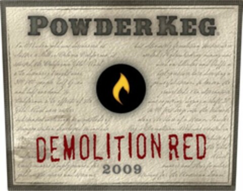 POWDER KEG DEMOLITION RED Logo (USPTO, 04/20/2011)