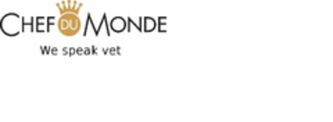 CHEF DU MONDE WE SPEAK VET Logo (USPTO, 16.05.2012)