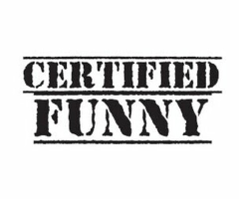 CERTIFIED FUNNY Logo (USPTO, 17.10.2012)