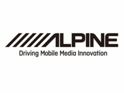 ALPINE DRIVING MOBILE MEDIA INNOVATION Logo (USPTO, 04/09/2014)