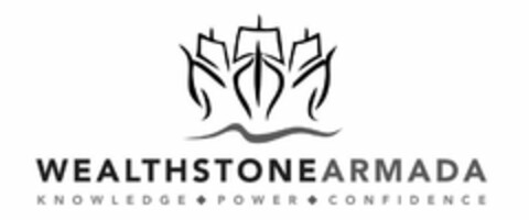 WEALTHSTONEARMADA KNOWLEDGE POWER CONFIDENCE Logo (USPTO, 05.05.2014)