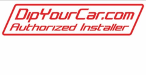 DIPYOURCAR.COM AUTHORIZED INSTALLER Logo (USPTO, 16.05.2014)