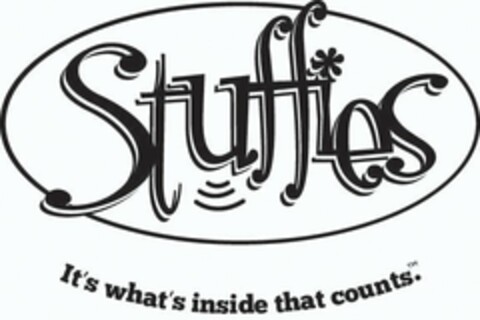 STUFFIES IT'S WHAT'S INSIDE THAT COUNTS. Logo (USPTO, 02.07.2014)