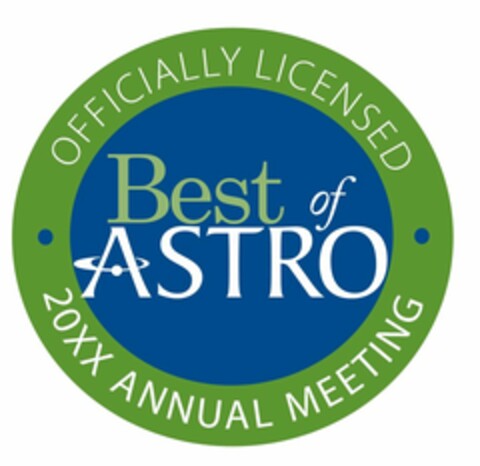 BEST OF ASTRO OFFICIALLY LICENSED 20XX ANNUAL MEETING Logo (USPTO, 07/09/2015)