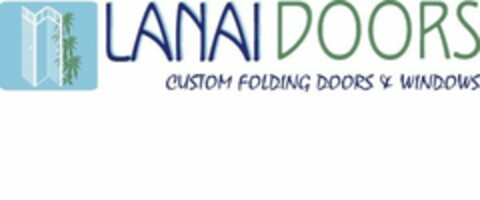 LANAI DOORS CUSTOM FOLDING DOORS & WINDOWS Logo (USPTO, 10/05/2015)