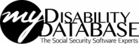 MY DISABILITY DATABASE THE SOCIAL SECURITY SOFTWARE EXPERTS Logo (USPTO, 03.12.2015)