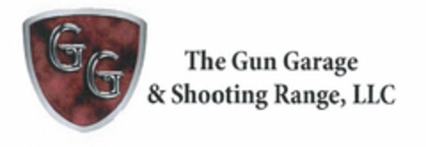 GG THE GUN GARAGE AND SHOOTING RANGE, LLC Logo (USPTO, 04.01.2018)