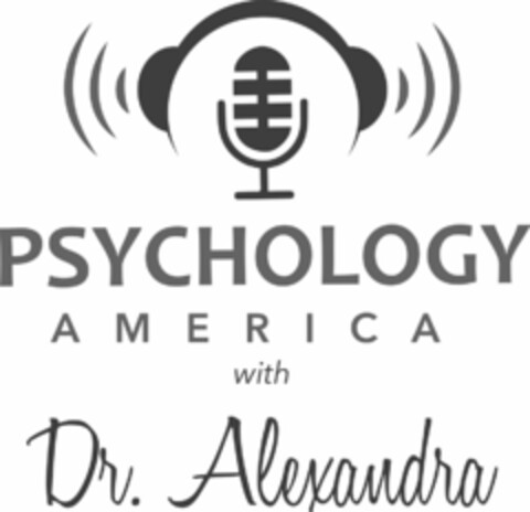 PSYCHOLOGY AMERICA WITH DR. ALEXANDRA Logo (USPTO, 01/26/2018)