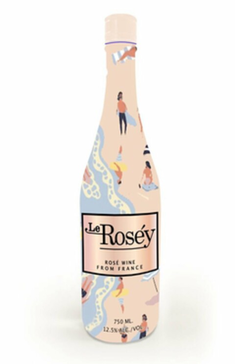 LE ROSEY ROSE WINE FROM FRANCE 750 ML 12.5% ALC./VOL. Logo (USPTO, 01/25/2019)