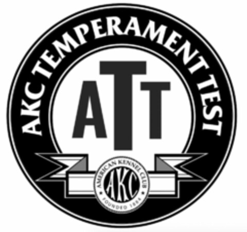 AKC TEMPERAMENT TEST ATT AMERICAN KENNEL CLUB AKC FOUNDED 1884 Logo (USPTO, 07/09/2019)