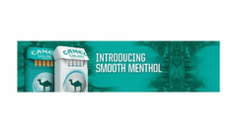 CAMEL CRUSH SMOOTH CAMEL CRUSH SMOOTH SILVER INTRODUCTING SMOOTH MENTHOL Logo (USPTO, 20.08.2019)