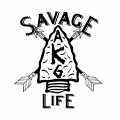 AKG SAVAGE LIFE Logo (USPTO, 29.08.2019)