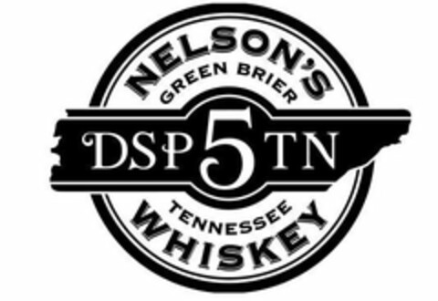 NELSON'S GREEN BRIER DSP 5 TN TENNESSEE WHISKEY Logo (USPTO, 11.09.2019)