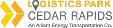 LOGISTICS PARK CEDAR RAPIDS AN ALLIANT ENERGY TRANSPORTATION CO. Logo (USPTO, 16.10.2019)