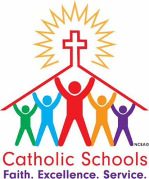 CATHOLIC SCHOOLS FAITH. EXCELLENCE. SERVICE Logo (USPTO, 08.04.2020)