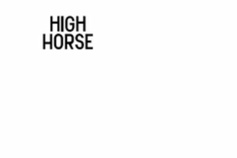 HIGH HORSE Logo (USPTO, 08/05/2020)