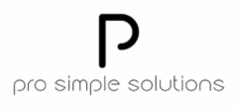 P PRO SIMPLE SOLUTIONS Logo (USPTO, 21.08.2020)
