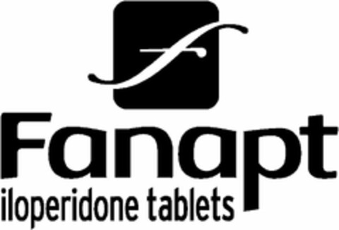 F FANAPT ILOPERIDONE TABLETS Logo (USPTO, 24.02.2009)