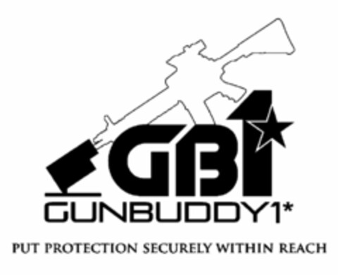 GB1 GUNBUDDY1 PUT PROTECTION SECURELY WITHIN REACH Logo (USPTO, 12/08/2011)