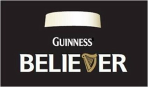 GUINNESS BELIEVER Logo (USPTO, 13.01.2012)