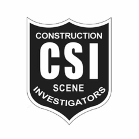 CSI CONSTRUCTION SCENE INVESTIGATORS Logo (USPTO, 03/10/2012)