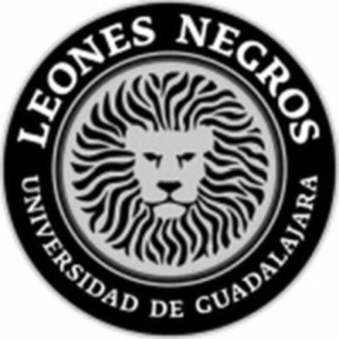 LEONES NEGROS UNIVERSIDAD DE GUADALAJARA Logo (USPTO, 01/16/2013)