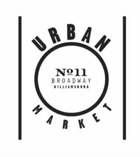 URBAN NO 11 BROADWAY WILLIAMSBURG MARKET Logo (USPTO, 06.03.2013)