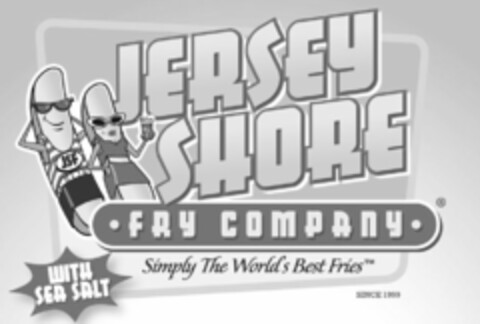 JSF JERSEY SHORE FRY COMPANY WITH SEA SALT SIMPLY THE WORLD'S BEST FRIES Logo (USPTO, 14.09.2014)