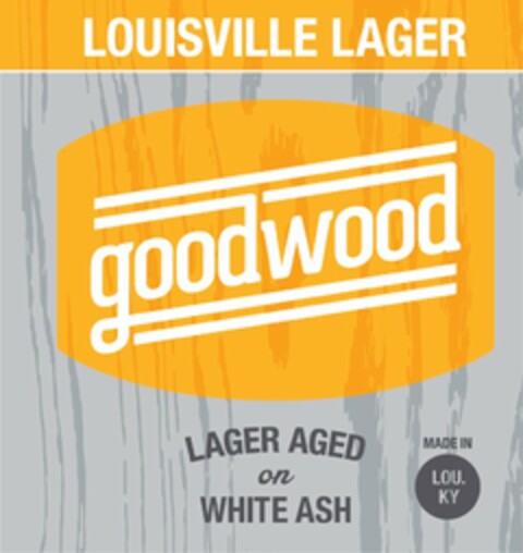 GOODWOOD LOUISVILLE LAGER LAGER AGED ONWHITE ASH MADE IN LOU. KY Logo (USPTO, 04/30/2015)