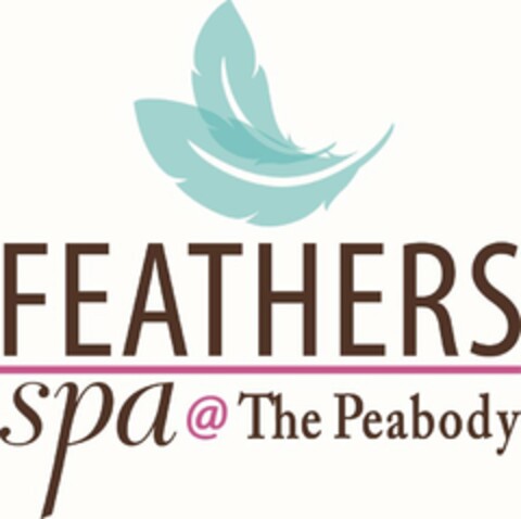 FEATHERS SPA @ THE PEABODY Logo (USPTO, 10/13/2015)