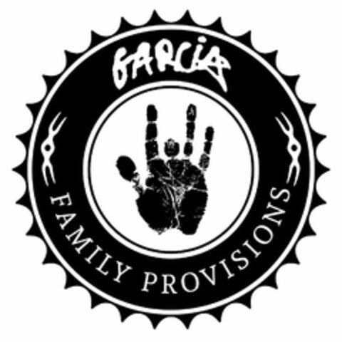 GARCIA FAMILY PROVISIONS Logo (USPTO, 27.07.2016)