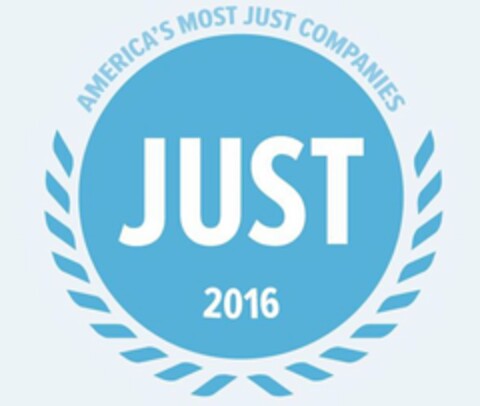 AMERICA'S MOST JUST COMPANIES JUST 2016 Logo (USPTO, 11/03/2016)