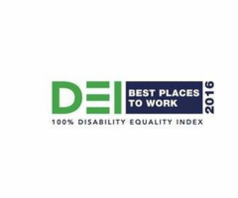 D E I BEST PLACES TO WORK 2016 100% DISABILITY EQUALITY INDEX Logo (USPTO, 05/31/2017)