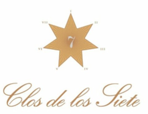 CLOS DE LOS SIETE 7 I II III IV V VI VII Logo (USPTO, 07.06.2017)