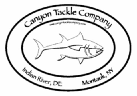 CANYON TACKLE COMPANY WWW.CANYONTACKLECOMPANY.COM INDIAN RIVER, DE MONTAUK, NY Logo (USPTO, 26.06.2017)