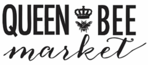 QUEEN BEE MARKET Logo (USPTO, 07/14/2017)