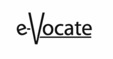 E-VOCATE Logo (USPTO, 09/19/2017)