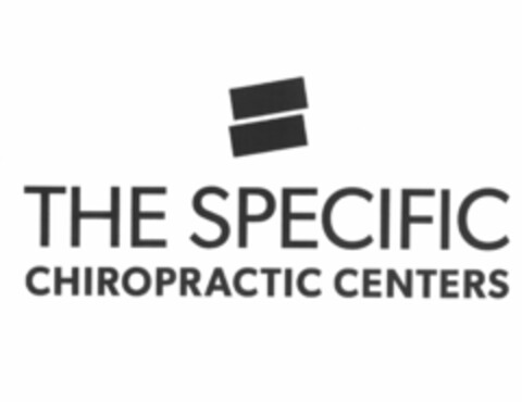 THE SPECIFIC CHIROPRACTIC CENTERS Logo (USPTO, 08/07/2018)