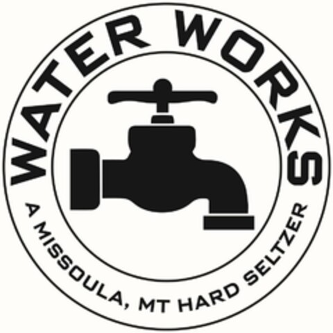 WATER WORKS A MISSOULA, MT HARD SELTZER Logo (USPTO, 29.05.2019)