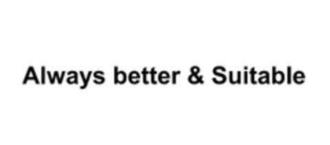 ALWAYS BETTER & SUITABLE Logo (USPTO, 28.07.2019)