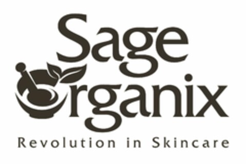 SAGE ORGANIX REVOLUTION IN SKINCARE Logo (USPTO, 30.08.2019)