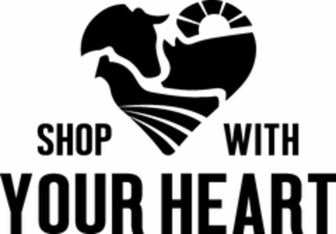 SHOP WITH YOUR HEART Logo (USPTO, 13.11.2019)